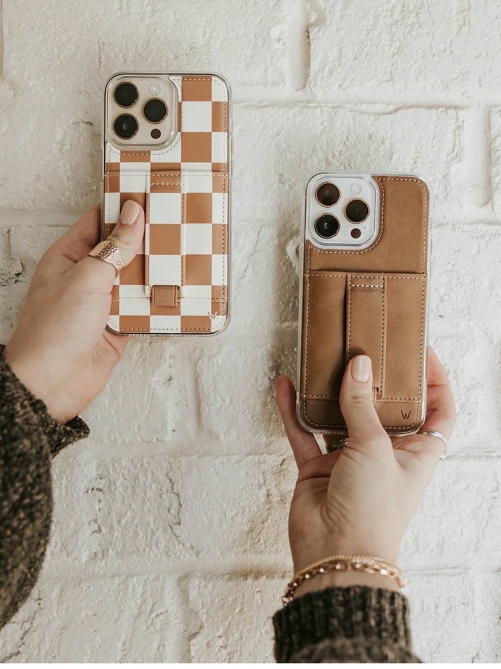 Walli Cases “Camel & Chestnut Checks” Our Faux Farmhouse New iPhone 13 Pro Max